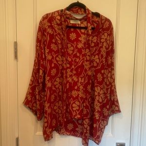 Natalie Martin Red Floral Jacket